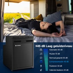 Koel-Vriescombinatie 45 Liter – Compressorkoeling – App-Bediening – Voor Camper, Auto en Boot – Zwart — thumbnail 3