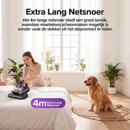 Lubluelu Huisstofmijt Stofzuiger CM208 - Mijtverwijderaar met UV-C & 14000Pa Sterke Zuigkracht - Handheld Matras Stofzuiger - Mijtstofzuiger - Bank & Matras Reiniger - Bacterie, Mijt & Schimmel Bestrijder — thumbnail 4