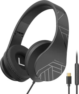 PowerLocus P2 Wired - Koptelefoon met Draad USB-C - Microfoon - Inklapbaar - Over-Ear Hoofdtelefoon met Kabel - Comfortabele Pasvorm - Audio Sharing Port - Zwart — thumbnail 2