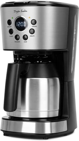 Taylor Swoden Koffiezetapparaat Filterkoffie - Instelbare Sterkte - Warmhoudfunctie - Anti-Drup - 10 koppen - Zwart/rvs — thumbnail 1