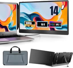Levo® Professionele Portable Monitor Pro 2024 - Full HD 1080P - Portable Monitor - 15.6 inch - Laptop Scherm Uitbreiding — thumbnail 1
