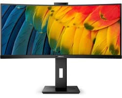 Philips 34B1U5600CH- Ultrawide Webcam Monitor - USB-C - RJ45 - 120hz - 34 inch