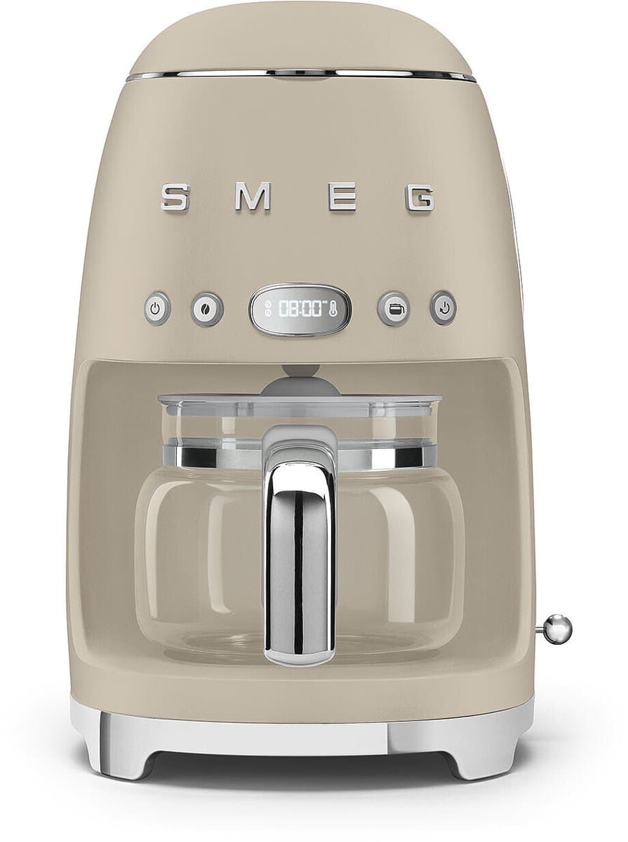 SMEG DCF02MLMEU Filterkoffiemachine - Koffiezetapparaat - 10 Koppen - Warmhoudfunctie 40 min - Aroma Instelling - Programmeerbare Startfunctie - 50’s Style - Mat Moonlight — afbeelding 1