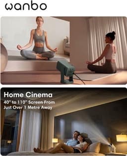 Beamer En Mini Projector - Enige Uitvoering - 8W Bluetooth Speaker - LED - Wit - Voor Thuisbioscoop — thumbnail 5