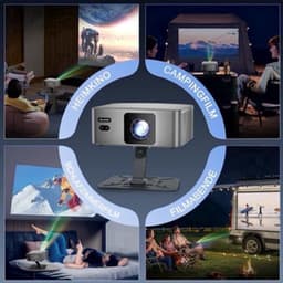 Beamer Native 1080P - 300 ANSI Lumen - 1920 x 1080 Resolutie - LED - Draagbaar - Smart Projector — thumbnail 4