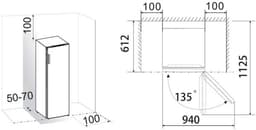 Lincoln Prestige PRL24DB - Koelkast 242 L - Energieklasse D - Stil 35 dB – Wit - Hoogte 143.4 cm - Breed 55 cm — thumbnail 4