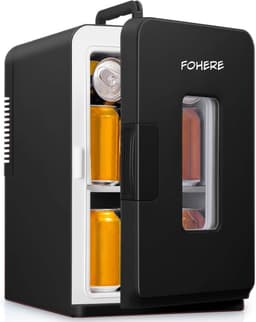 Kavo® Minibar - 15L Capaciteit - Mini Koelkast - Draagbare Koelkast - Zwart - 45cm x 25cm x 31cm — thumbnail 1