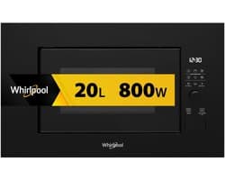 inbouw grill magnetron 20l 800w zwart - whirlpool - wmf200gnb