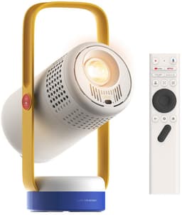 Mini Beamer 1080p - Draagbare Smart Projector - Ingebouwde Batterij - Autofocus en Automatische Trapeziumcorrectie - Met Netflix - Blauw — thumbnail 1
