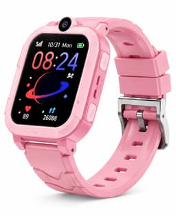 HOXO 4G Kinder Smartwatch Roze | GPS Horloge met SOS Noodknop | Bellen en Videobellen | Inclusief Camera | IP67 Waterdicht | SeTracker2 App | 1.83 Inch Touchscreen — thumbnail 1