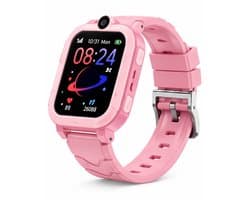 HOXO 4G Kinder Smartwatch Roze | GPS Horloge met SOS Noodknop | Bellen en Videobellen | Inclusief Camera | IP67 Waterdicht | SeTracker2 App | 1.83 Inch Touchscreen