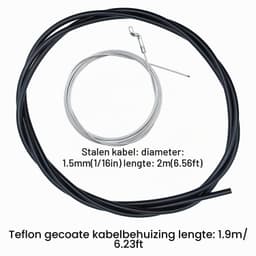 Universele gaskabel reparatieset voor mini-fiets, kart, grasmaaier, zelfmontage bediening, verstelbaar Z Bend Cabel End uiteinde — thumbnail 2