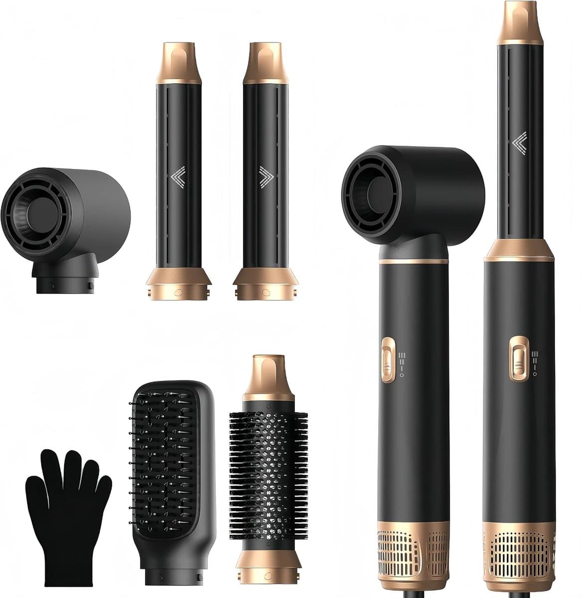 Hairstyler 5-in-1 Airstyler, haarstyler, lucht, krultang, föhn, thermische borstel, stijlborstel, set, multistyler, ronde borstel, föhn, warmluchtborstel, haarstyling-apparaten, haardroger — afbeelding 1