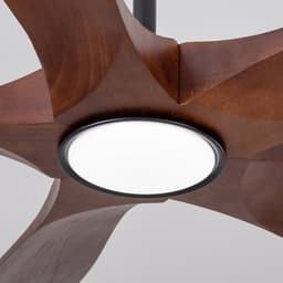 Plafondventilator Met Verlichting – 52 Inch, 6 Snelheden, Afstandsbediening, Houten Bladen, Dimbaar, 3 Kleurtemperaturen, Timer, Stil — thumbnail 1