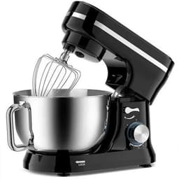 Keukenmixer - Keukenmachine - Foodprocessor - Keukenrobot - 1000W – 8 Snelheden – 4.5L Roestvrijstalen Kom – Elektrische Foodmixer - Zilver — thumbnail 4
