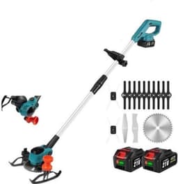 Handmaaier - Grasmaaier - Grastrimmer - Grasschaar - Grasmachine - 3000W - 6-Inch - Elektrische/Accu - Grastrimmer met 90° Verstelbare Kop – Tuingereedschap voor Precisiewerk - 21V/18V Compatibel - Inclusief 2x Accu — thumbnail 5
