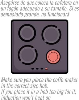 Italiaanse Inductie Koffiemaker voor 3 Kopjes — thumbnail 2