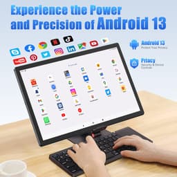 MESWAO B2 Tablet - 14 inch 1920*1200 IPS-scherm - WiFi - Bluetooth 5.0 - 32 MP + 5 MP Camera - 6GB RAM + 128GB ROM - Android 13 - 10000 mAh Batterij - Grijs — thumbnail 4