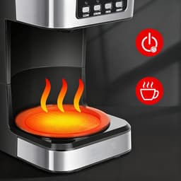 Programmeerbaar Koffiezetapparaat - Druppelkoffiezetapparaten - Normaal En Sterk Brouwmodel - Automatische Uitschakeling — thumbnail 4