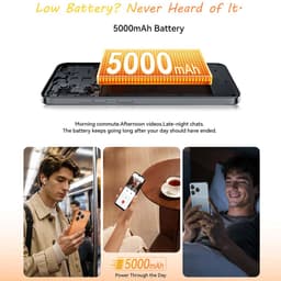 CUBOT A50 Smartphone - 20GB RAM - 128GB ROM - 6,58" - Android 16 - 5000 mAh - NFC - GPS - Zwart — thumbnail 4