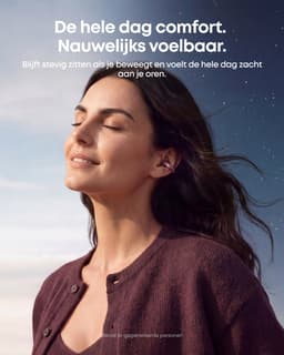 Anker soundcore AeroClip 2 Open-Ear Clip-On Oordopjes voor Heldere Calls Anker Thus™ AI Chip, Guinness World Record, open-ear comfort, krachtige bas, Hi-Res, 32 u afspeeltijd, AI-vertaling,Rood. — thumbnail 4