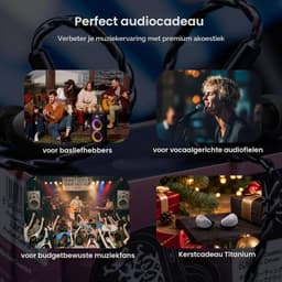 Kiwi Ears Cadenza II - In-Ear Monitors - IEM - Dynamische Driver - Audiofiele Oordoppen - Verwisselbare Kabel - Universele Pasvorm - Blauw — thumbnail 5