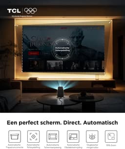 Beamer Full HD 1080P – Google TV – Autofocus – Automatische Keystone – Dolby Audio – WiFi – 4K-geschikt — thumbnail 5