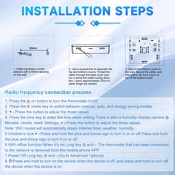 Intelligente wifi-thermostaat voor wandmontage voor ketel/verwarming — thumbnail 4