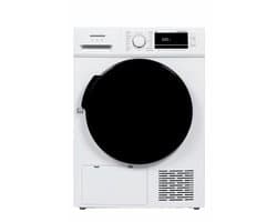 Heinner HHPD-M8G3D++ Warmtepompdroger – 9 kg – Energieklasse D – 16 Programma’s – Digitaal Display – Snelprogramma – Startuitstel – Anti-kreukfunctie – Trommelverlichting – Kinderslot – Wit – 5 Jaar Garantie