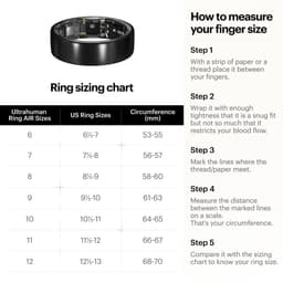 ULTRAHUMAN Ring AIR – Smart Ring | Geen maandabonnement | Bepaal eerst de juiste maat met de Sizing Kit | Slaaptracker - Hartslagmeter - Fitnesstracker – Matt Grey – Size 5 — thumbnail 2