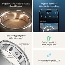 Oura Ring 4 Maat 8 Mat Zilver — thumbnail 4