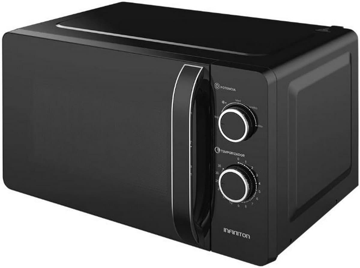Magnetron 20 Liter Zwart met 700W Vermogen en Defrost Functie — afbeelding 1