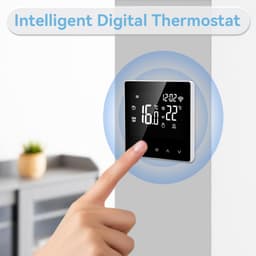 Slimme Thermostaat WIFI Programmeerbaar voor Elektrische en Water Vloerverwarming - LCD Touchscreen — thumbnail 5