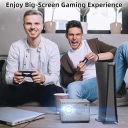 Mini Beamer 5G WiFi & Bluetooth – Draagbare Smart Projector – Native 720p, Ondersteunt Full HD 1080p – Met Apps (YouTube/Netflix/Prime) – Compatibel met iPhone, Android, PS4, Fire TV Stick & PC — thumbnail 4