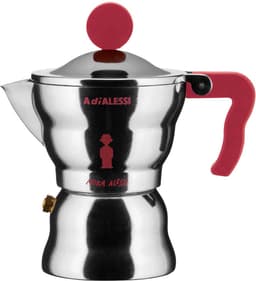 Alessi Moka Percolator - AAM33/1 R - 1 kops - Aluminium - Rood — thumbnail 1