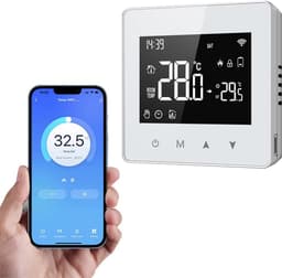 Slimme Wifi Thermostaat met Touchscreen voor Elektrische Verwarming en CV-ketel — thumbnail 1