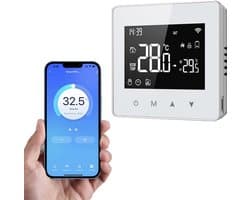 Slimme Wifi Thermostaat met Touchscreen voor Elektrische Verwarming en CV-ketel