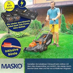 Accu Grasmaaier met Mulchfunctie en Dubbele Lader - Verstelbare Maaihoogte en Krachtige Accu's — thumbnail 2