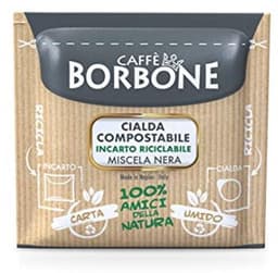 Caffè Borbone Composteerbare Koffiepad, Zwarte Koffiemelange - 150 Koffiepads - Recycleerbare verpakking - Compatibele met ESE-systeem Papieren koffiepads van 44 mm — thumbnail 3