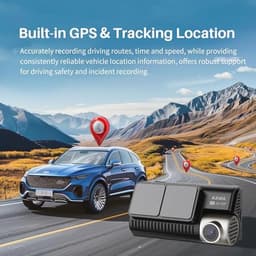 Dashcam 4K met Nachtzicht en GPS, 64GB SD Inclusief, 3,16" IPS Scherm, Continu Opnemen, Parkeerstand 24U — thumbnail 3