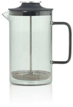 AdHoc Cafetière Impact - French Press - 600 ml - Borosilicaatglas - RVS Filter - Grijs — thumbnail 1