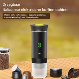 Ynkkvre - Draagbare Espresso Apparaat – Mini Koffiemachine – 3-in-1 Reis Espresso Apparaat – Camping en Autogadget Koffiemachine – 7500mAh batterij & 20 bar druk – Koud/warme extractie – 6-in-1 capsule compatibiliteit — thumbnail 4