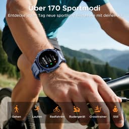 DOOGEE Anywise W1 Pro -Militair smartwatch-AI spraakbesturing-5ATM-Dual band GPS-Offline kaarten-170 sportmodi-1,43 inch AMOLED-Fitnesstracker-Bellen en gebeld worden-18 dagen extra lange batterijduur-Zaklamp-Geschikt voor Android en iPhone — thumbnail 2