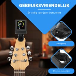 Finesse Premium Stemapparaat Gitaar, Basgitaar, Viool, Ukelele - Chromatisch stemmen - Tuner — thumbnail 2