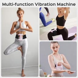 Draadloze Massagering Draagbaar Trilstoeltje - Handbediend Lymfedrainage Massageapparaat, Fitness Trilmachine - voor Gewichtsverlies 8-Niveaus Instelbare Trilling Fitnessring — thumbnail 3
