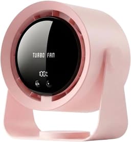 Tafelventilator - Mini Ventilator - Tafelventilator Oplaadbaar - Handventilator - Usb-Bureauventilator - 5 Instelbare Snelheden - 90° Kantelbaar - Voor Slaapkamer, Kantoor, Studentenkamer, Keuken — thumbnail 1