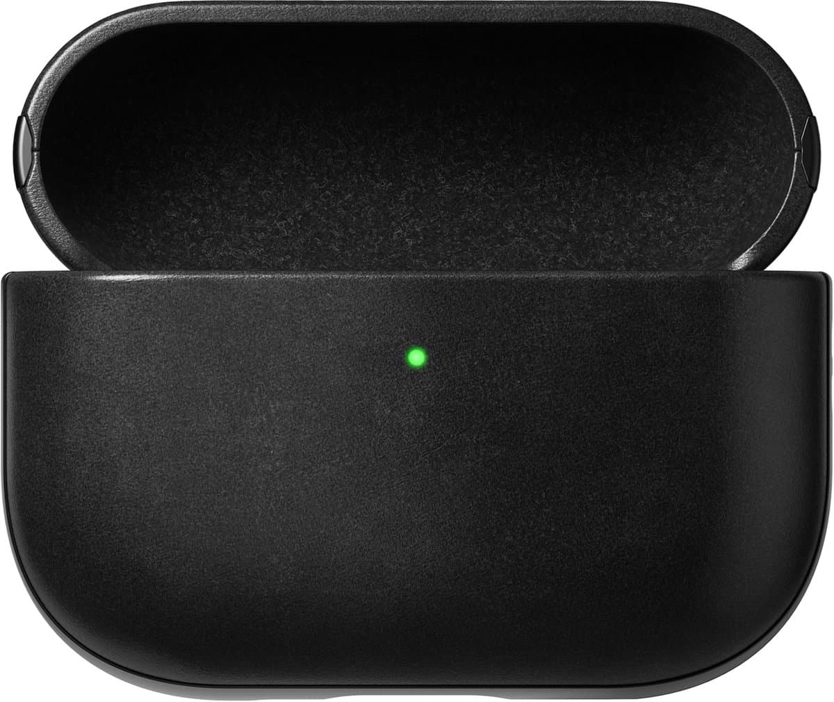 Nomad Modern Lederen Hoesje AirPods Pro 3 – Speciaal Ontworpen voor AirPods Pro (3e Generatie) – Biedt Toegankelijke USB-C Poort – Qi en MagSafe Laadcompatibiliteit - Zwart — afbeelding 1