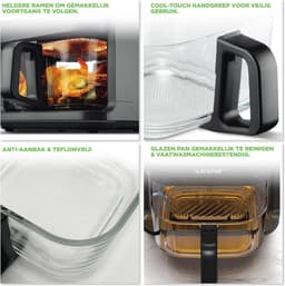 5.8 Quart Air Fryer met 8 Voorgeprogrammeerde Kookstanden en Transparante Frituurmand — thumbnail 4