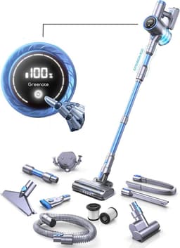 Krachtige Draadloze Stofzuiger 10-in-1 met LED Touchscreen en Telescopische Slang — thumbnail 1