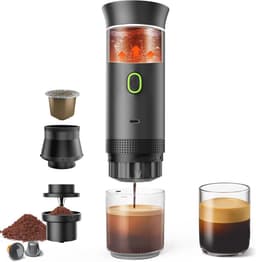 Draagbare Koffiezetapparaat voor Reizen - Mini Auto Espresso Maker — thumbnail 1